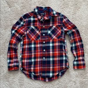 Like New Boys Chaps Button Up Flannel shirt - S